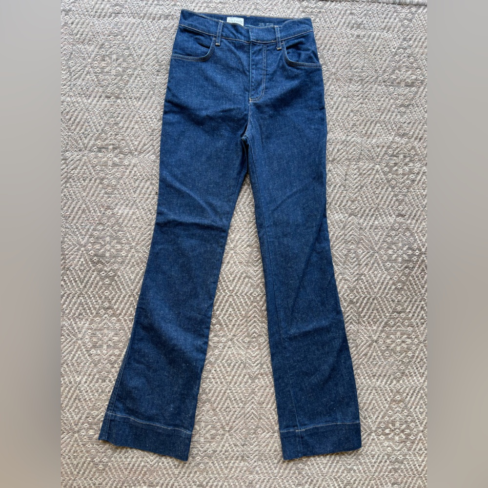 Pilcro Dark‎ Wash Trouser Cut Bootcut Jeans Womens Size 25 Anthropologie